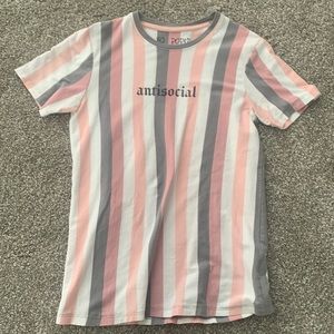 Antisocial pink T-shirt